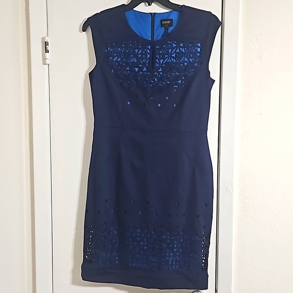 Laundry By Shelli Segal Dresses & Skirts - Laundry by Shelli Segal Navy Sheath Dress - Excellent Condition (Size 12)
